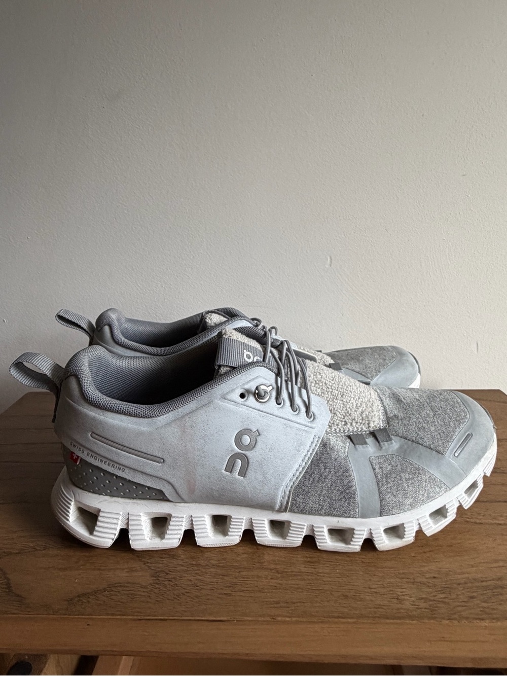On Running Grey Knit Athletic Sneakers - Picture 2 of 4